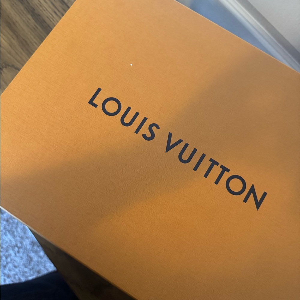 Louis Vuitton Navy and White Monogram Sandals NEVER WORN - Picture 6 of 6